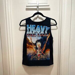 Heavy Metal Magazine fantasy warrior crew neck women's size S tank